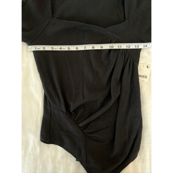 NWT Free People Thermal Bodysuit Black Size Small - Picture 9 of 9